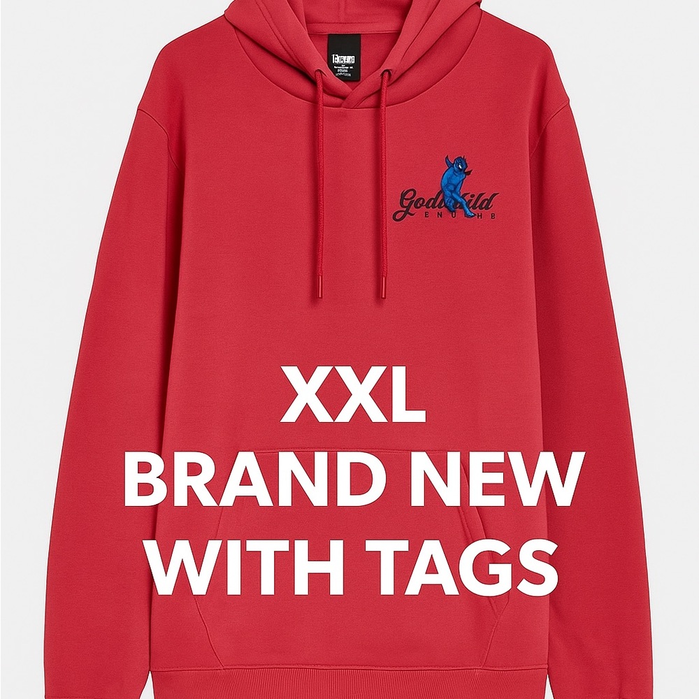 Light Red Men’s Hoodie Genuine Brand XXL